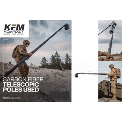 KARBON FİBER TELESKOPİK BORU PROFESYONEL 9 METRE KARBON FİBER TELESKOPİK BORU PROFESYONEL 9 METRE