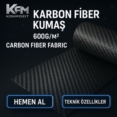 CARBONFİBER FABRIC 600 Gr/M² Twill CARBONFİBER FABRIC 600 Gr/M² Twill