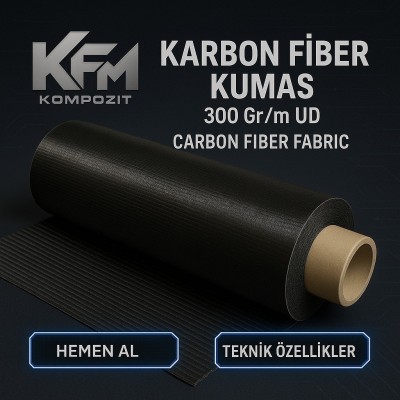 CARBONFIBER  FABRIC 300Gr/m²  UD