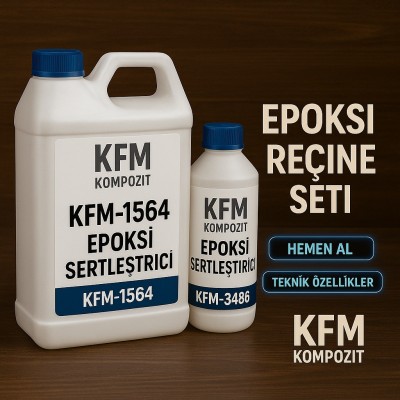 EPOKSİ REÇİNE SETİ 1Kg (F-1564 + F-3486) EPOKSİ REÇİNE SETİ 1Kg (F-1564 + F-3486)