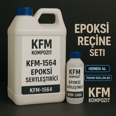 EPOKSİ REÇİNE SETİ 1Kg (F-1564 + F-3486) EPOKSİ REÇİNE SETİ 1Kg (F-1564 + F-3486)