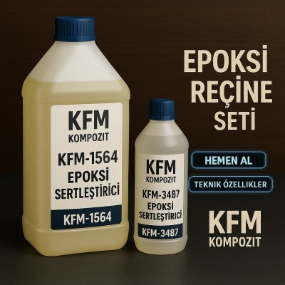 EPOKSİ REÇİNE SETİ 1Kg (F-1564 + F-3486) EPOKSİ REÇİNE SETİ 1Kg (F-1564 + F-3486)