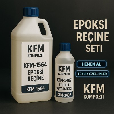 EPOKSİ REÇİNE SETİ 1Kg (F-1564 + F-3486) EPOKSİ REÇİNE SETİ 1Kg (F-1564 + F-3486)