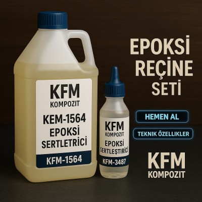 EPOKSİ REÇİNE SETİ 1Kg (F-1564 + F-3486) EPOKSİ REÇİNE SETİ 1Kg (F-1564 + F-3486)