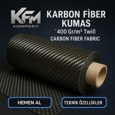 KARBON FİBER PREPREG 420Gr/m² Plain KARBON FİBER PREPREG 420Gr/m² Plain