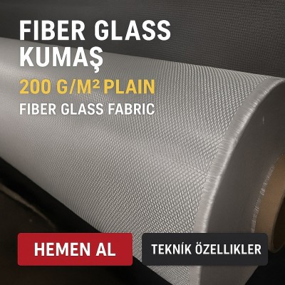 FIBERGLAS FABRIC 200Gr/M² Plain