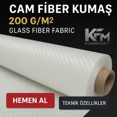 FIBERGLAS FABRIC 200Gr/M² Plain