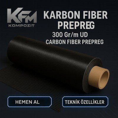 KARBON FİBER PREPREG 300Gr/m² UD KARBON FİBER PREPREG 300Gr/m² UD