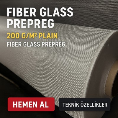 FIBER GLASS PREPREG 200 Gr/m² Plain FIBER GLASS PREPREG 200 Gr/m² Plain