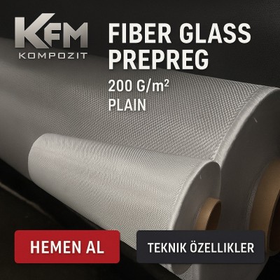 FIBER GLASS PREPREG 200 Gr/m² Twill FIBER GLASS PREPREG 200 Gr/m² Twill