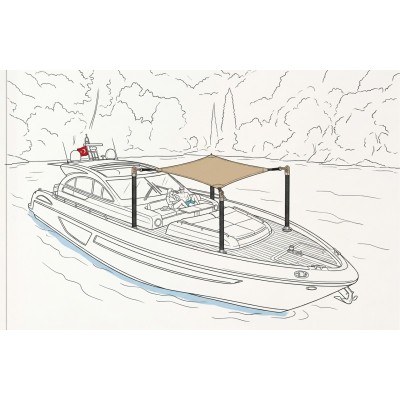 CARBONFIBER AWNING 35/40MM L2000mm